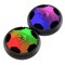 2 Pack Hover Air Soccer Balls With Led Lights Indoor Game Foam Bumpers Black White